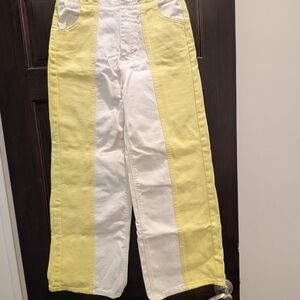 BDG Yellow and White Women Jeans